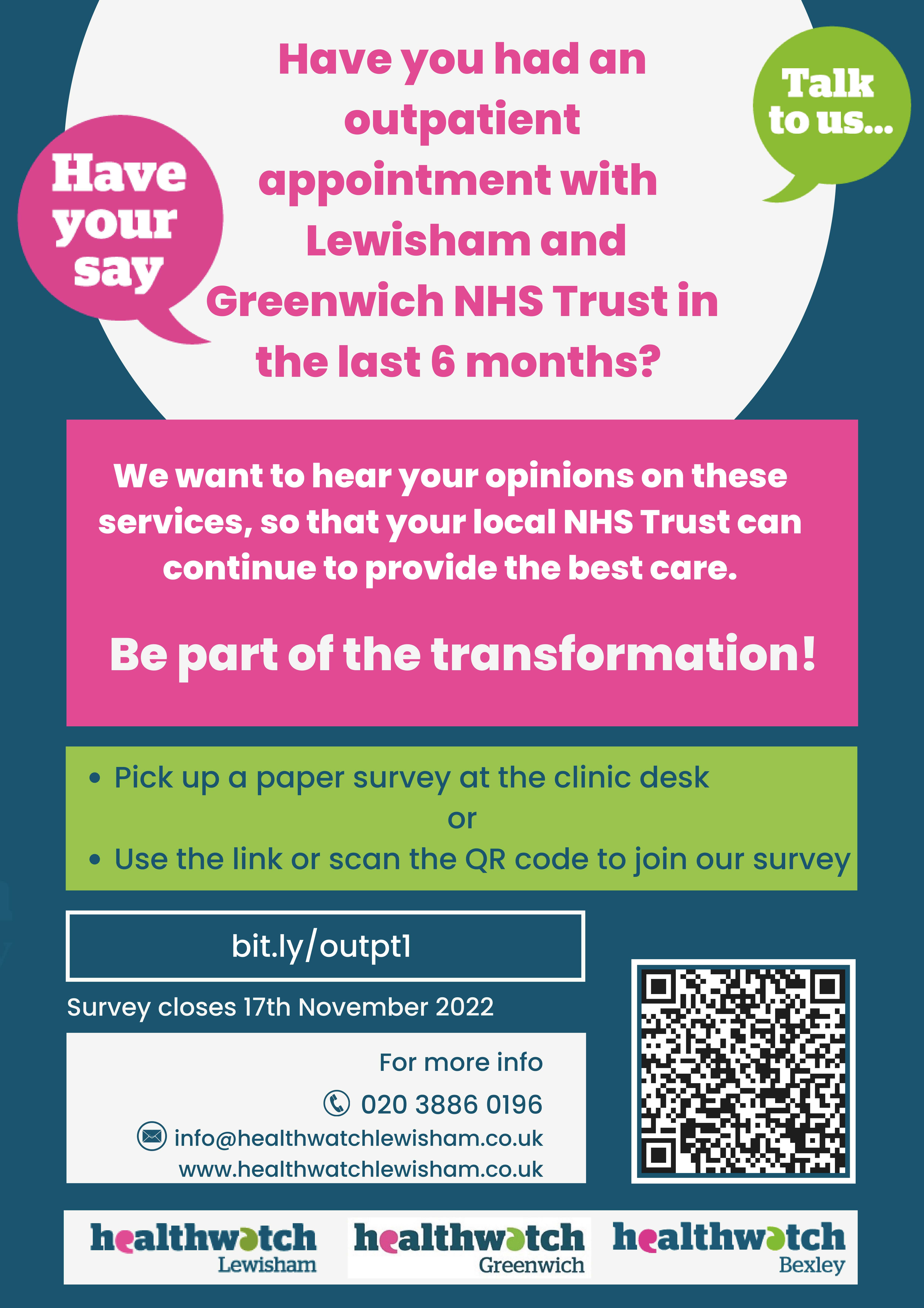 Join our Outpatient appointment