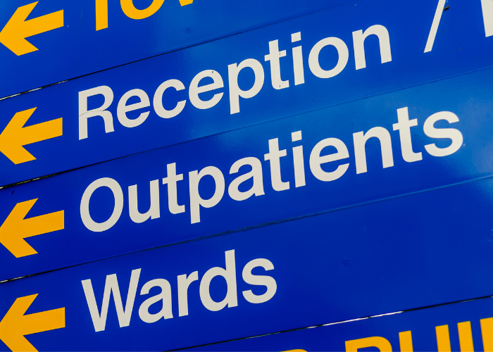 Hospital signage