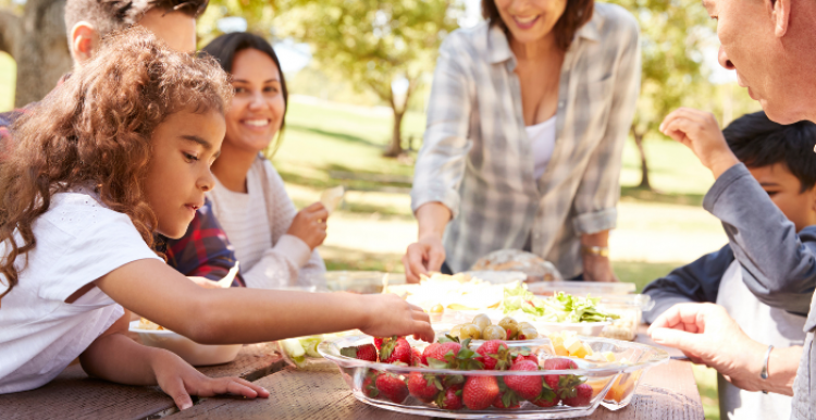 Family picnic outside Family picnic outside