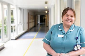 Nurse smiling at the camera