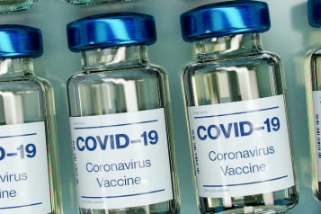 bottles of covid-19 vaccine