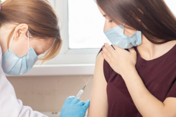 person receiving a vaccine