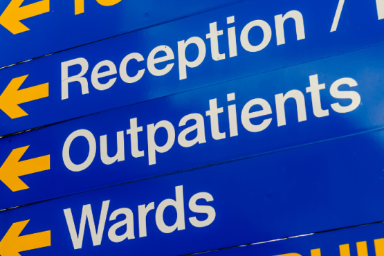 Hospital signage